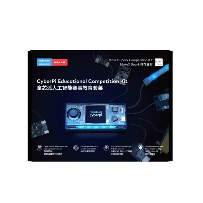 

Best Price Makeblock CyberPi AI Educational Kit Programmable Robot Kit For 2022 MakeX Spark Competition RC Not Included
