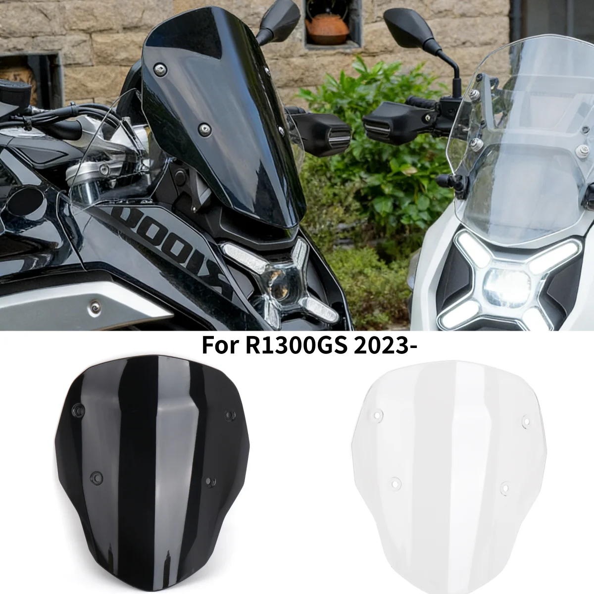 

Новое акриловое ветровое стекло для мотоциклов BMW R1300GS (2023, 2024, 2025) с регулируемыми дефлекторами