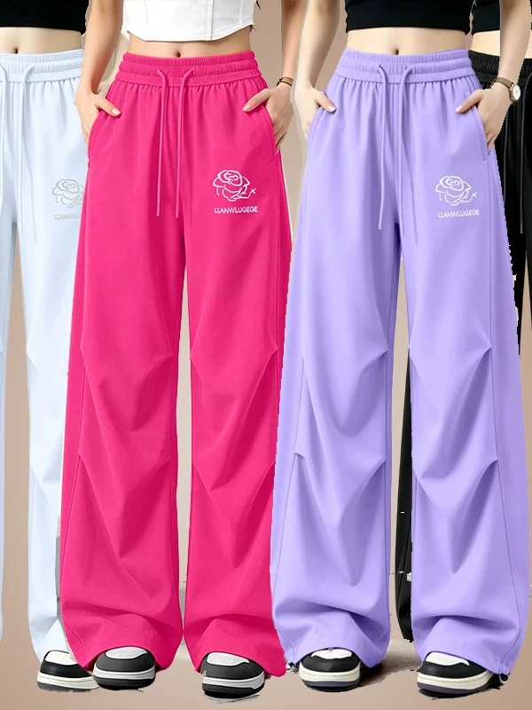 yang-li-women's-square-dance-pants-autumn-winter-fitness-exercise-quick-dry-loose-wide-leg-soldier-long-trousers