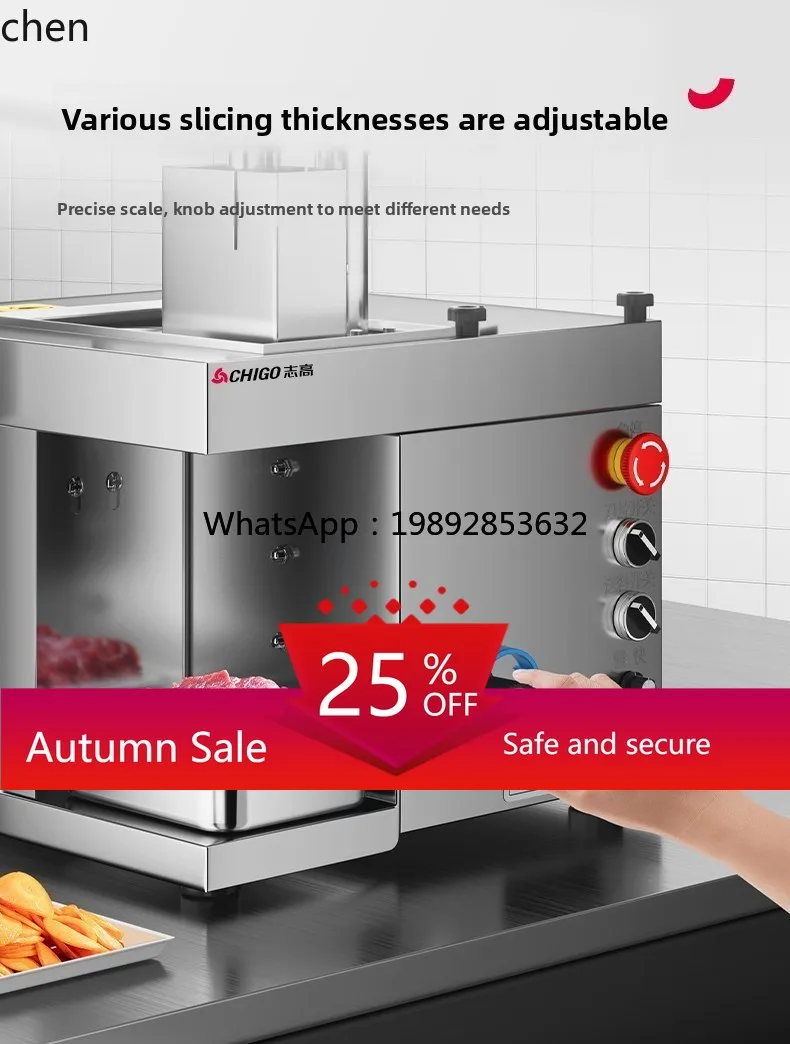 

fresh meat slicer, automatic meat slicer for hot pot restaurant, beef and mutton vegetable slicer