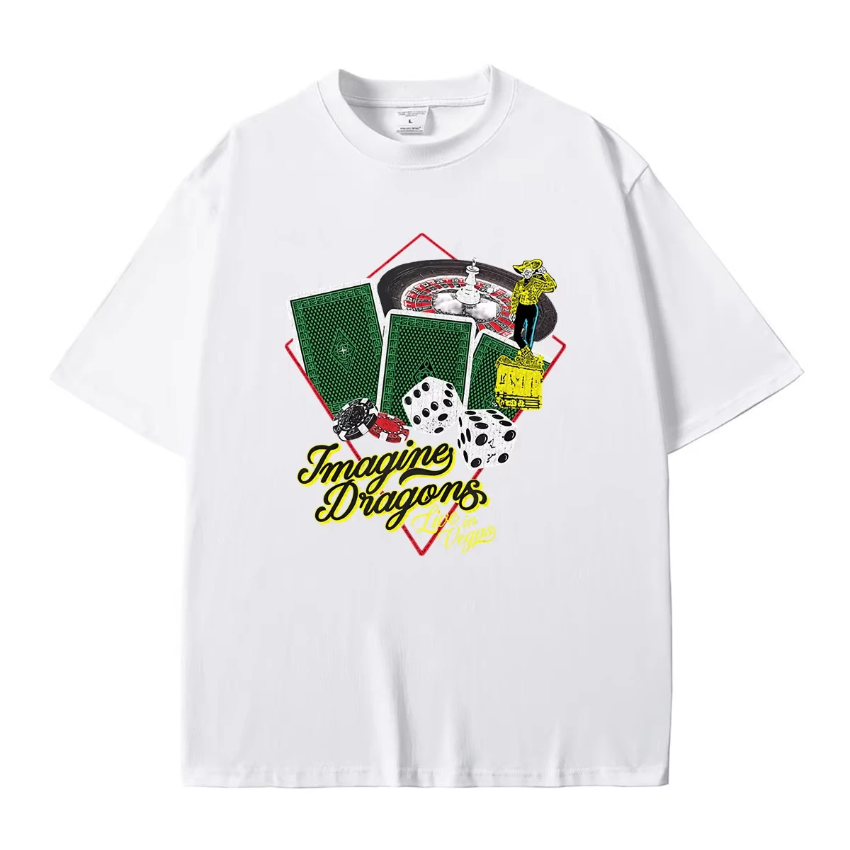 Imagine Dragons Radioactive Night‑Vision Graphic Unisex Loose Gothic Streetwear Vintage Women And Men T-shirt