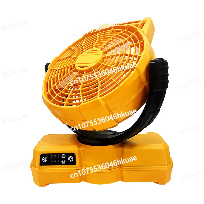 Camping Electric Fan Lithium Battery Fan Portable Intelligent Timing Three-gear Adjustment Electric Blowing