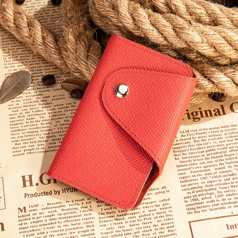 Genuine Leather Keychain Men Women Key Holder Organizer Pouch Cow Split Car Key Wallet Housekeeper Key Case Mini Card Bag Box