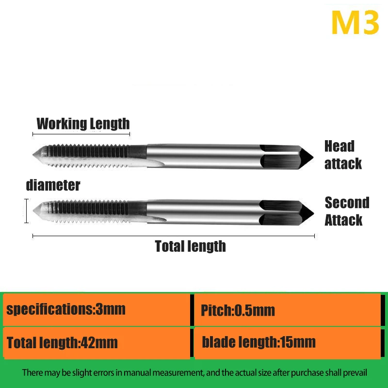 Metric Thread Taps HSS Metric Taps For DIY Projects Professional And DIY Use Versatile Sizes Convenient Usage For Auto Repair