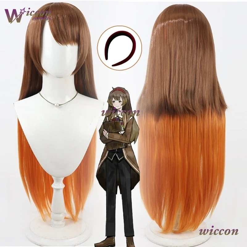 

Парик для косплея Malkuth Cos, 80 см, для игры Library of Ruina, для Хэллоуина, карнавала, вечеринки, синтетические волосы, термостойкое волокно + шапочка для парика