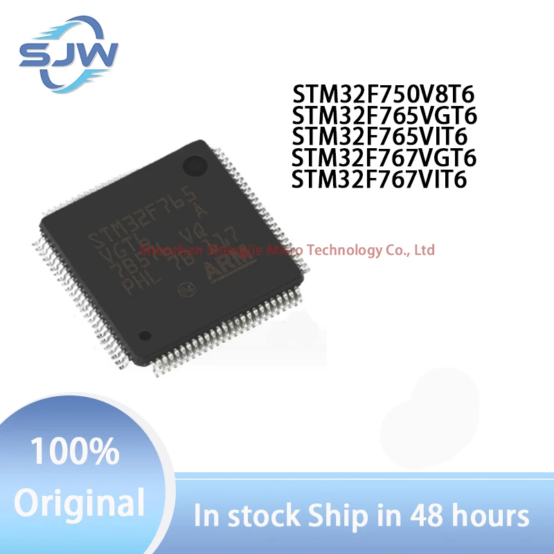 STM32F750V8T6 STM32F765VGT6 STM32F765VIT6 STM32F767VGT6 STM32F767VIT6 encapsulation LQFP100 32-bit microcontroller chip