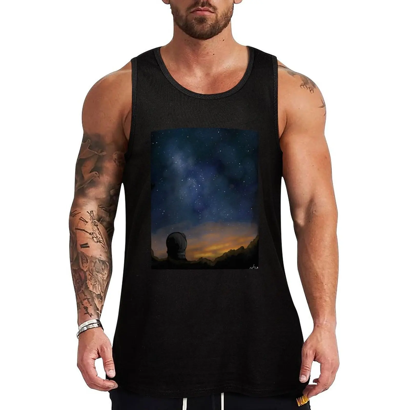 

Space (1) Tank Top Bodybuilding shirt Men's vest gym top