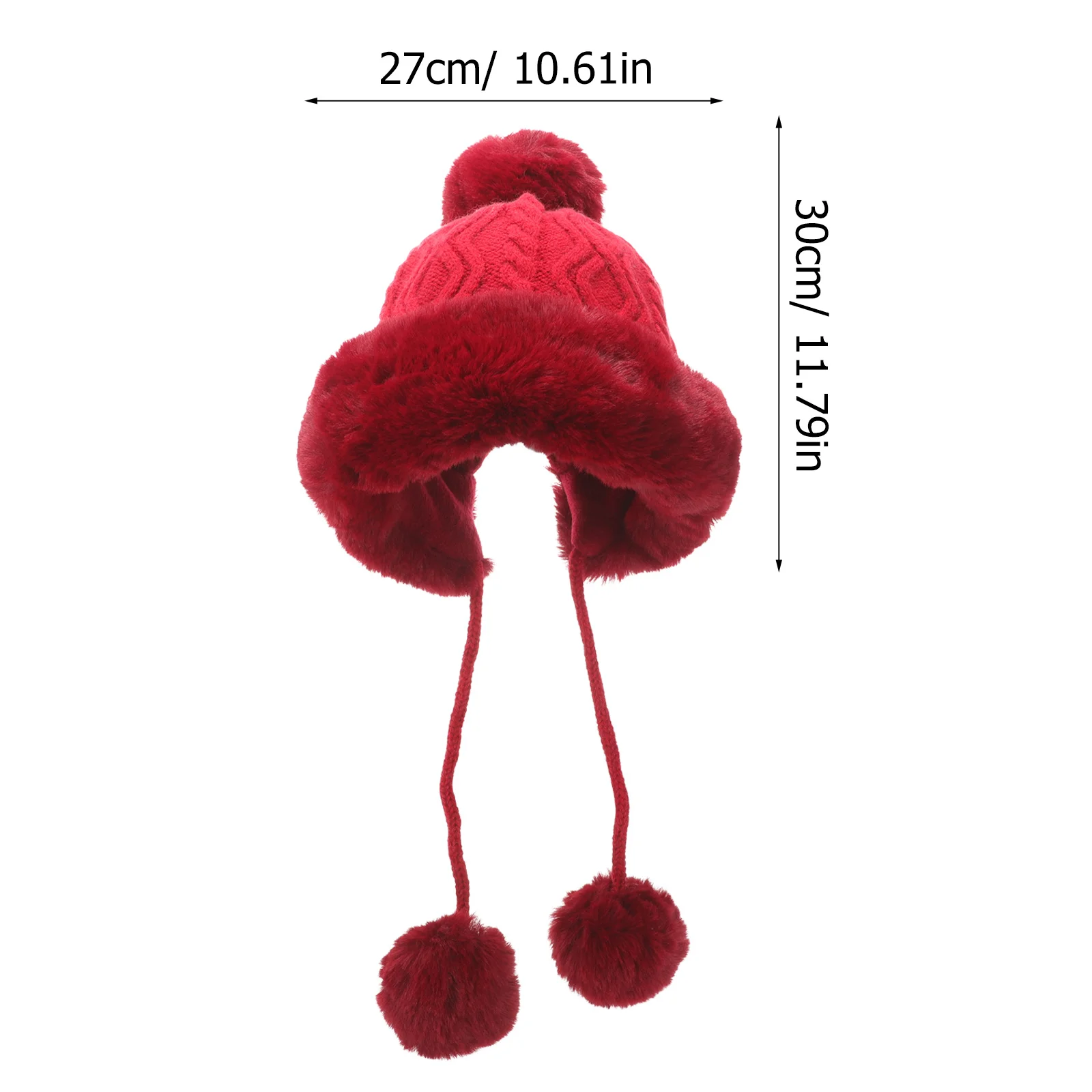 قبعة شتوية دافئة للنساء من البوليستر السميك في الهواء الطلق، قبعة مريحة للتنفس مناسبة للمدرسة والتزلج والارتداء الكاجوال #2