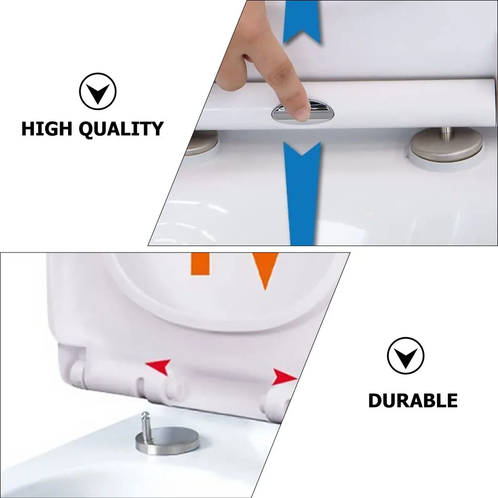 

4Pcs Toilet Seat Hinges Screws Fine Workmanship Easy Replace Kit Toilet Seat Hinge Expanding Screw Quick Release Hinge