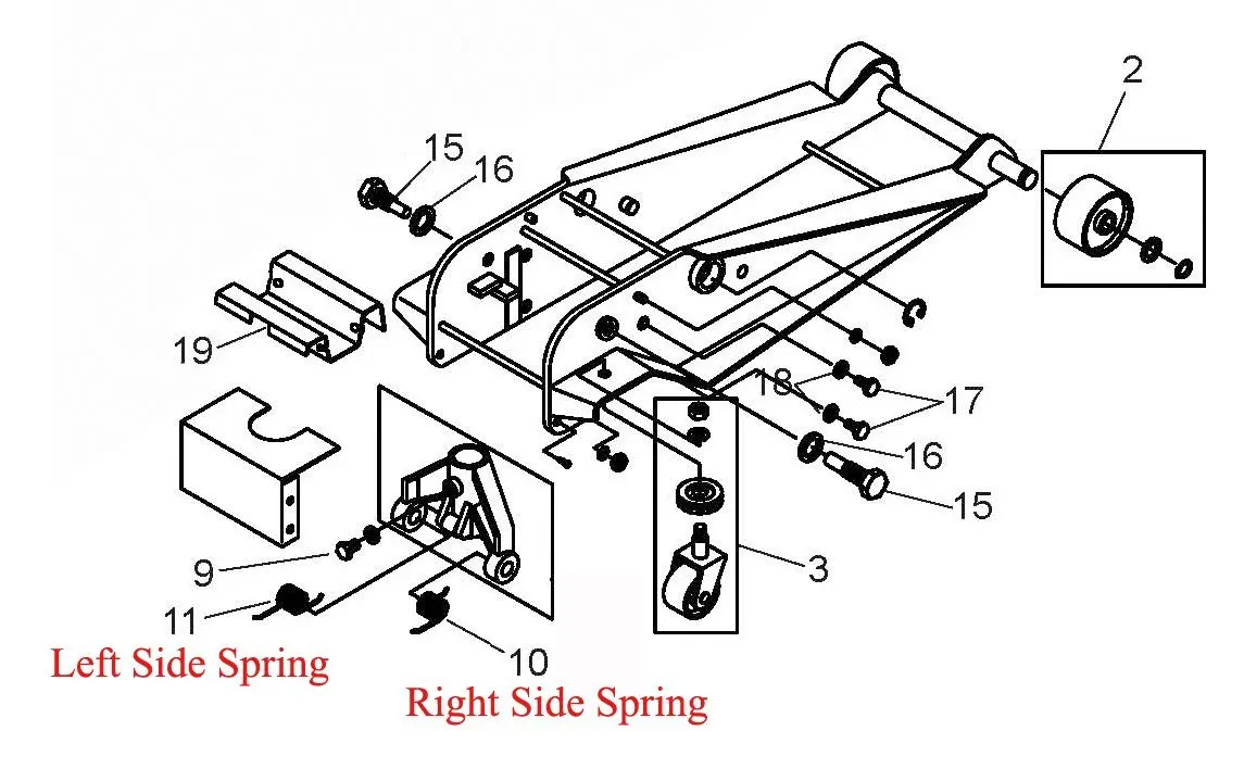 Floor Jack Springs 3 Ton Hydraulic Jack Springs Replacement Horizontal Jack Wire diameter 4mm heavy torsion spring accessories