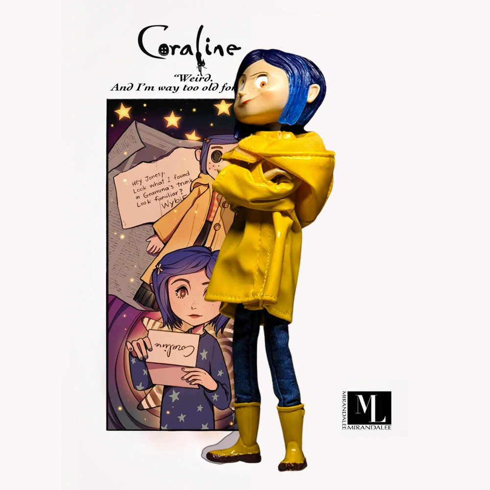 

NECA Coraline & The Secret Door Action Figure Movable Joints Collectible Model Doll Desktop Decoration Toy