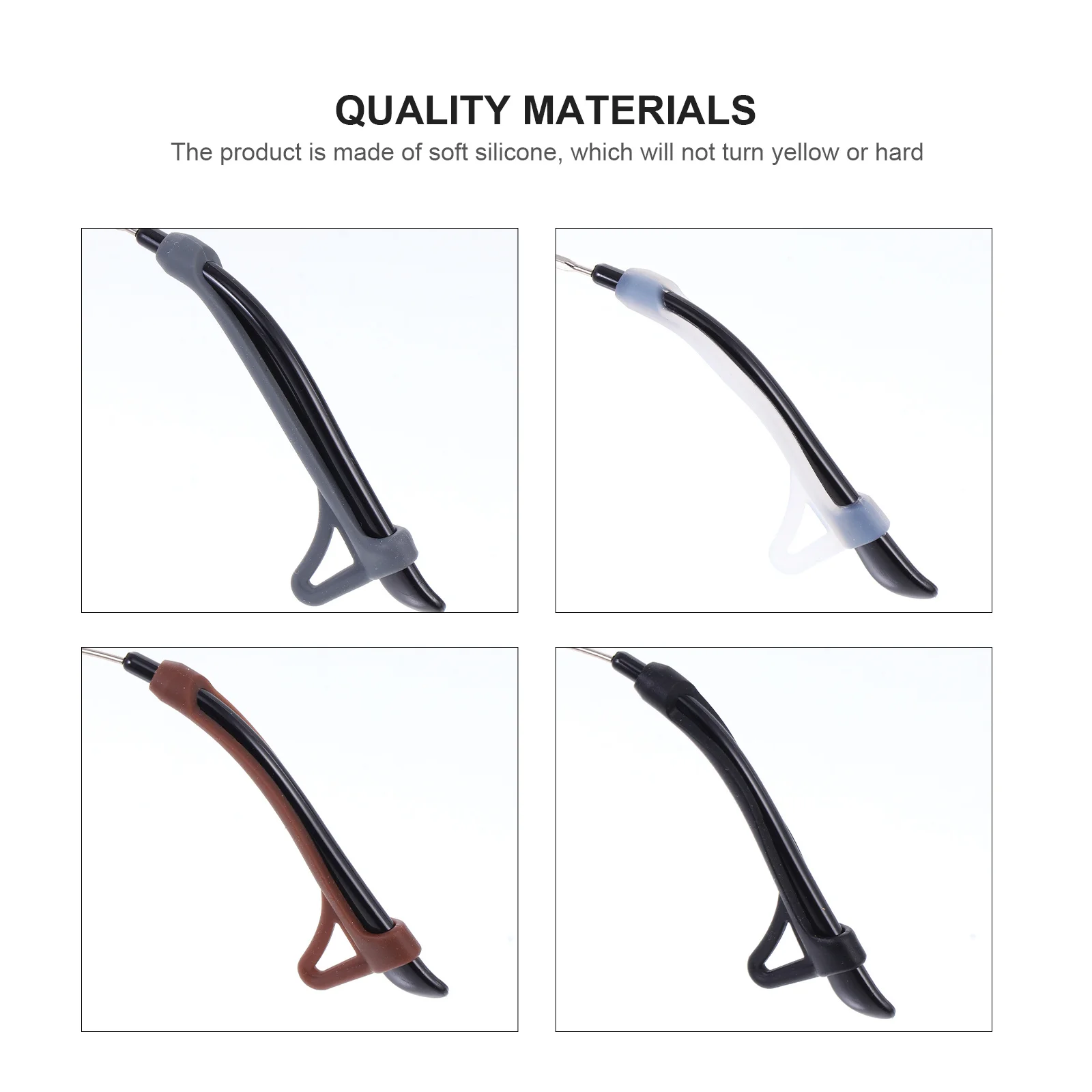 

Glasses Anti-Slip Sleeve Silicone Ear Hook Reusable Lightweight Non-Skid Grip For Eyewear Sunglasses Daily Outdoor Use