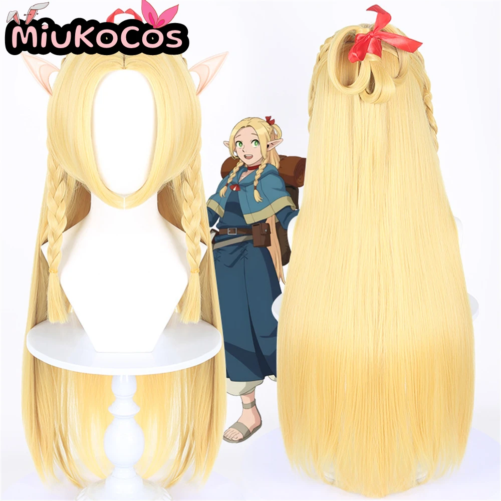 

В НАЛИЧИИ マルシル・ Menutuaßeー Marcille Donato Косплей Парик Elf Ears Delicious in Dungeon Косплей Парик