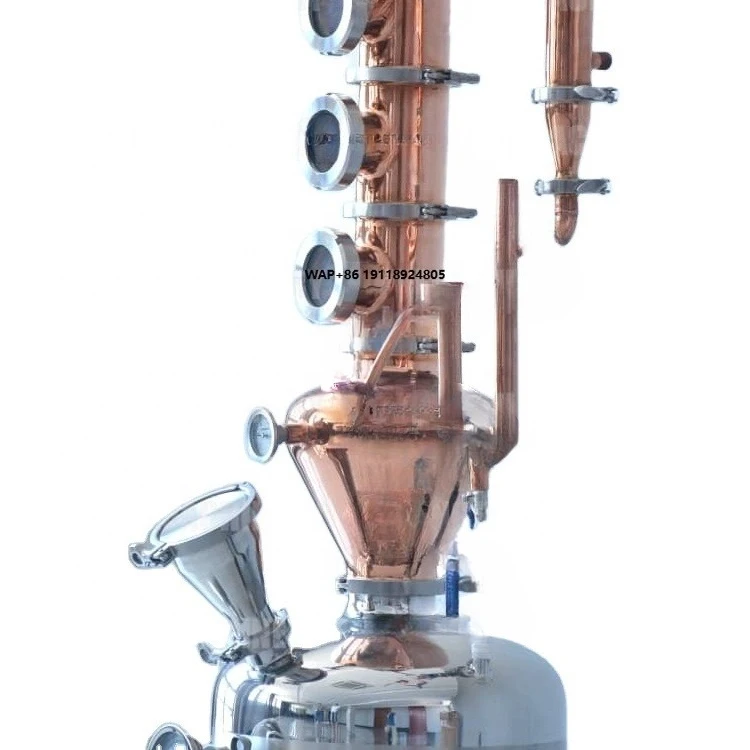 Home Distiller 4 Inch Copper Reflux Still for Vodka Rum Gin Whisky Distillery