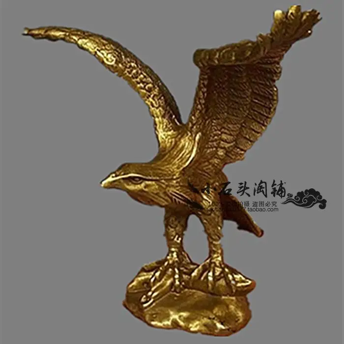 wholesale bronze factory Copper eagle decoration commercial preopening gift soar copper crafts