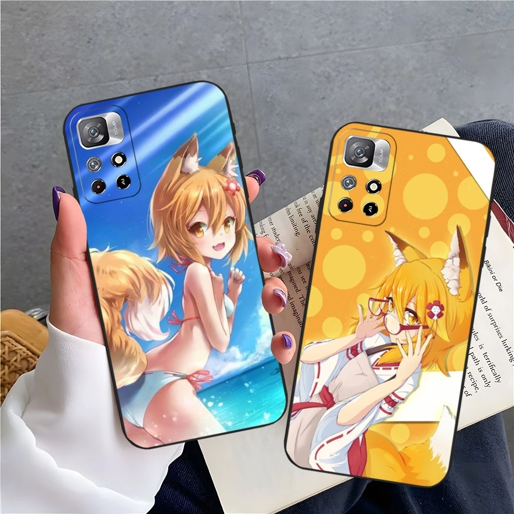 La útil funda de teléfono Fox Senko San para Xiaomi POCO M7 M6 M5 M4 F7 F6 F5 X7 X6 X5 C71 C75 C61 C65 Pro