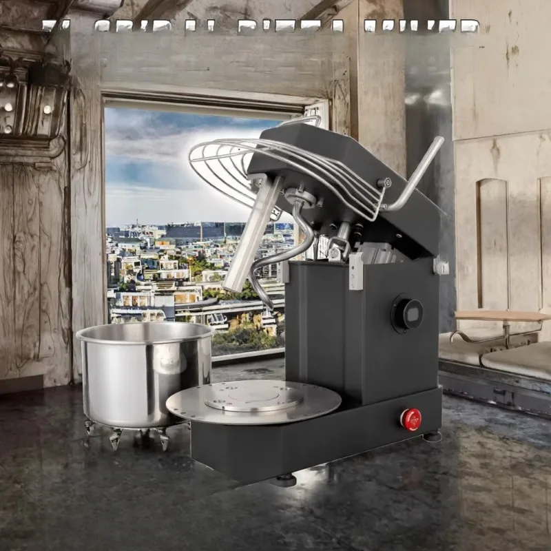 New 5L 0.2-2 kg flour pizza dough spiral mixer with removable bowl light timer 10-speed 750W household