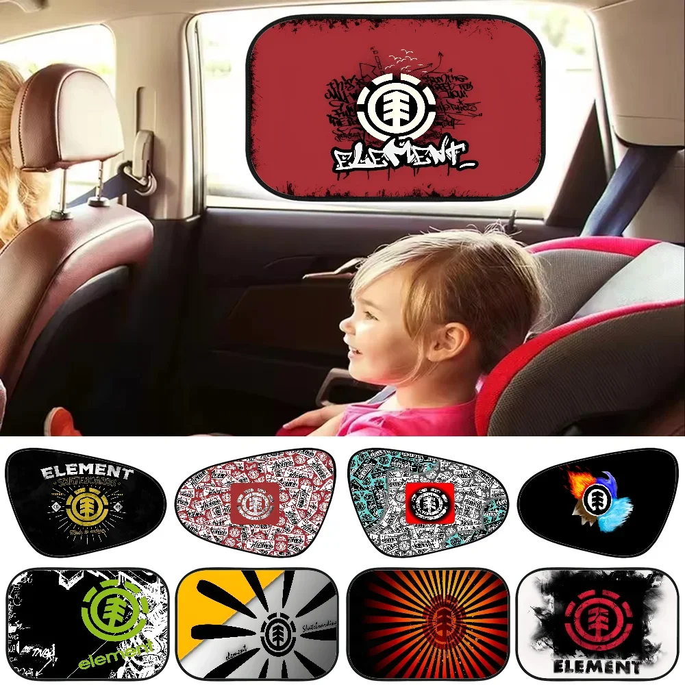

E-Element Skateboard Logo 1PCS Window Sunshade Cover For Kids Universal Car Foldable Car Sun Shade Cover UV Protect Curtain Side
