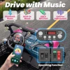 여아용 장난감 자동차, 긴 내구성 배터리 전원 포함, 2WD/4WD 전환 가능 오프로드 UTV, 3 단 원격 제어, 24V XL 2 인승 승차 6