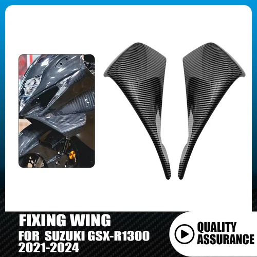 SUZUKI GSX-R1300 GSXR1300 GSX1300R 2021-2024 ABS 오토바이 고정 윙 스포일러 앞 유리 윙 공기 역학 에일러론