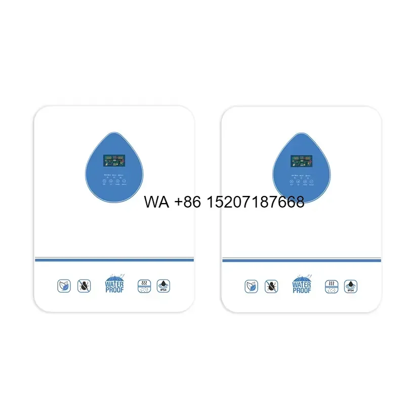 Wmwmnu for SECARE Home IP54 Off-grid Hybrid Solar Inverter 110V 220V Input 80% Efficiency Built-in BMS Customized