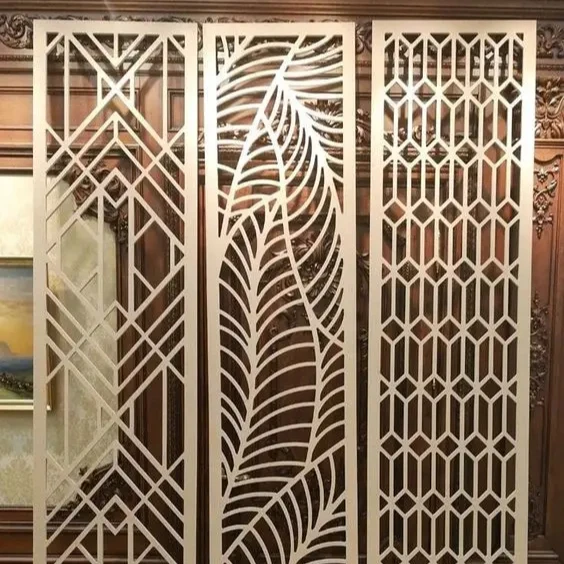

High Quality Laser Cut Decor Stainless Steel Aluminum Board Screen Divider Partition