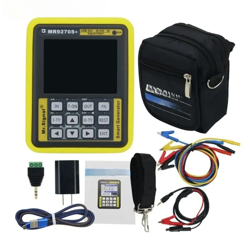 Generator Maxgeek MR9270S+ HART, 4-20mA Current Loop Calibrator, Thermocouple/RTD Transmitter Simulator with Paperless Recorder