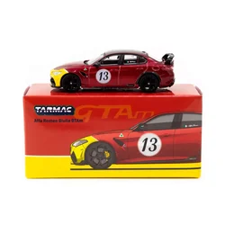 Tarmac Works 1/64 Giulia GTAm Red Yellow Diecast Scale Model Car Collection Limited Edition Hobby Toys