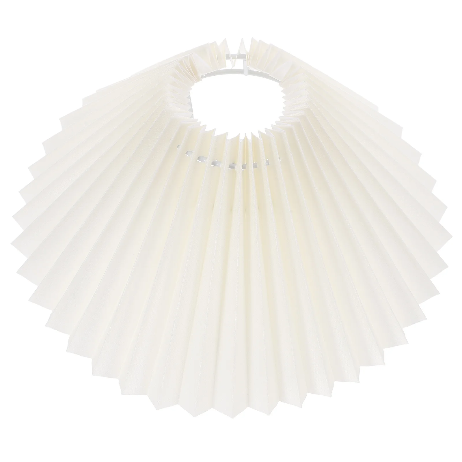 

Pleated Lamp Shade Yellow E27 Barrel Replacement Scalloped Fabric Light Cover For Floor Table Lamp Living Room Bedroom