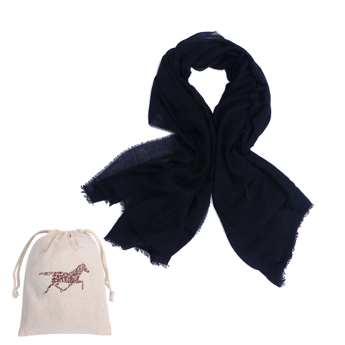 

Warm Shawl Scarves Solid Color Women Scarf Large Size Black Linen Soft Touch Daily Wear Occasion Gift All Seasons Comfortable