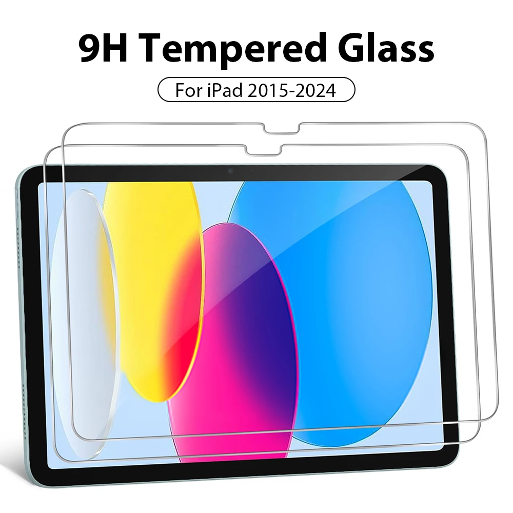 Tempered Glass Screen Protector For Ipad 10th Generation 10 9 9th Pro 13 12.9 11 2024 For Ipad Air 6 5 4 Mini 6 7/8th 10.2 Film