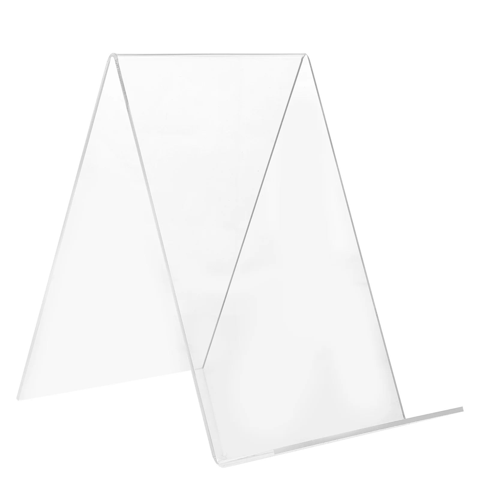 

Transparent Acrylic Book Rack Desktop Display Shelf A5 Size Thickened Book Stand Study Bedroom Library Office Home