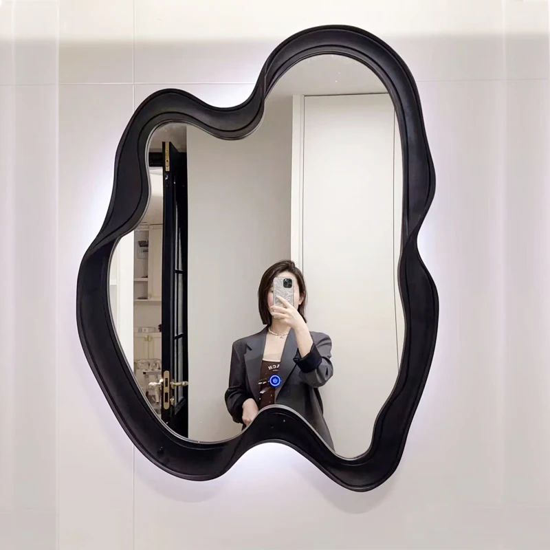

Bathroom Mirror Minimalist Modern, Vanity Mirror Bedroom Irregular Shape, Vanity Mirror Decoration