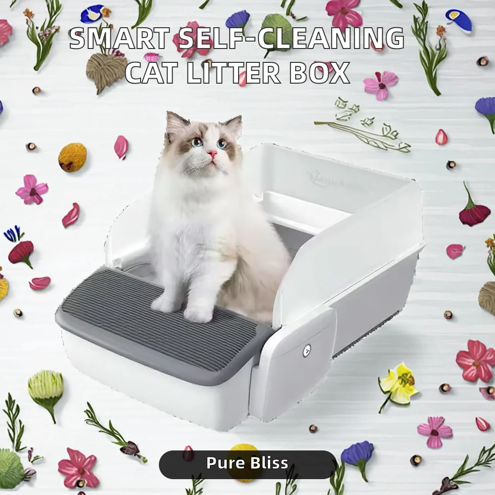 Automatic Self Cleaning    Box Smart Cat Sensor with Delay Timer Low Noise