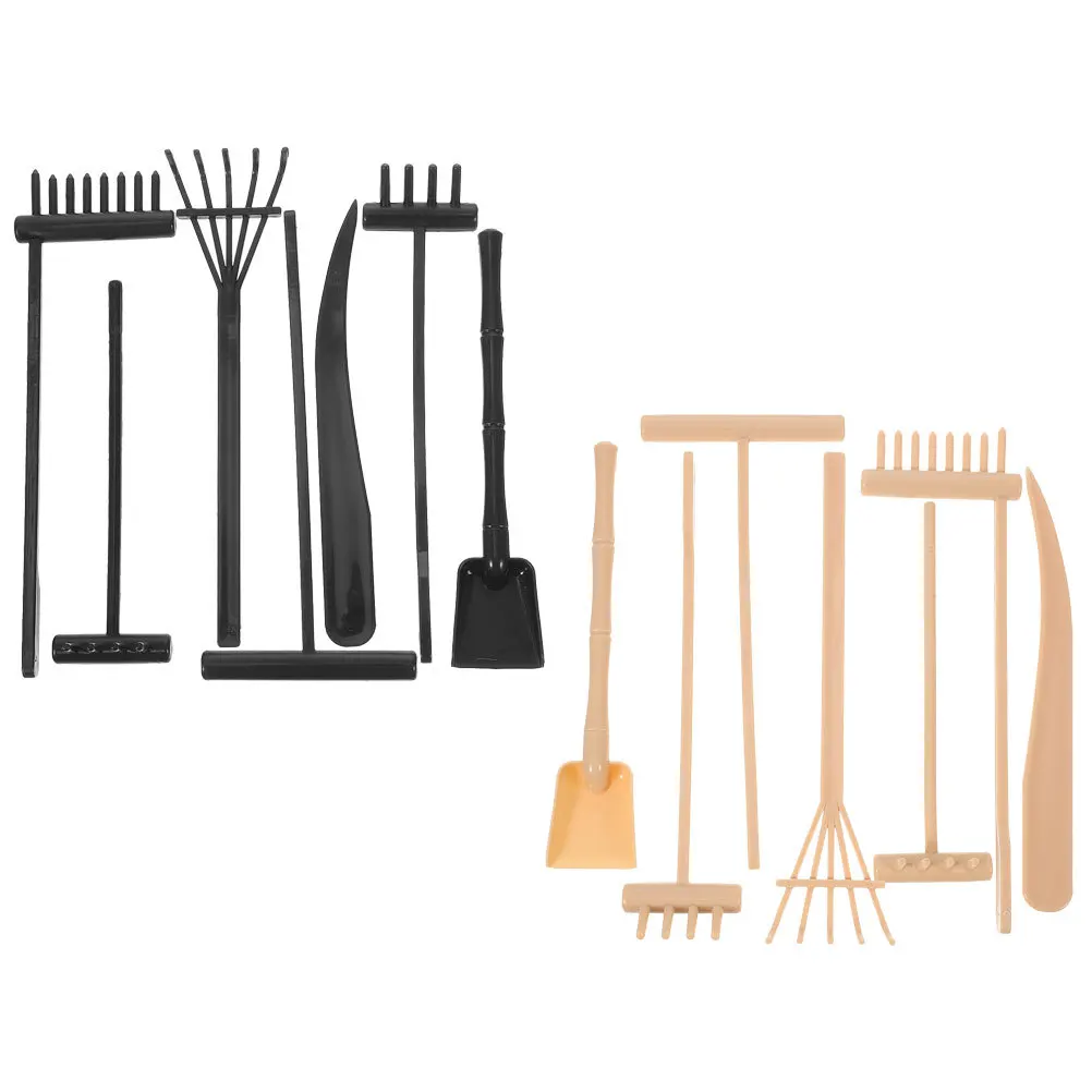 14 قطعة مجموعة أشعل النار لحديقة زن صندوق الرمل أدوات التأمل الصغيرة لملحقات طاولة الرمل أدوات حديقة زن صندوق الرمل