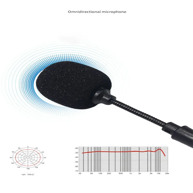 Mini Jack da 3.5mm microfono a capacità flessibile cuffie da gioco Mini HD Voice Mono Mic per telefono cellulare PC Laptop Notebook