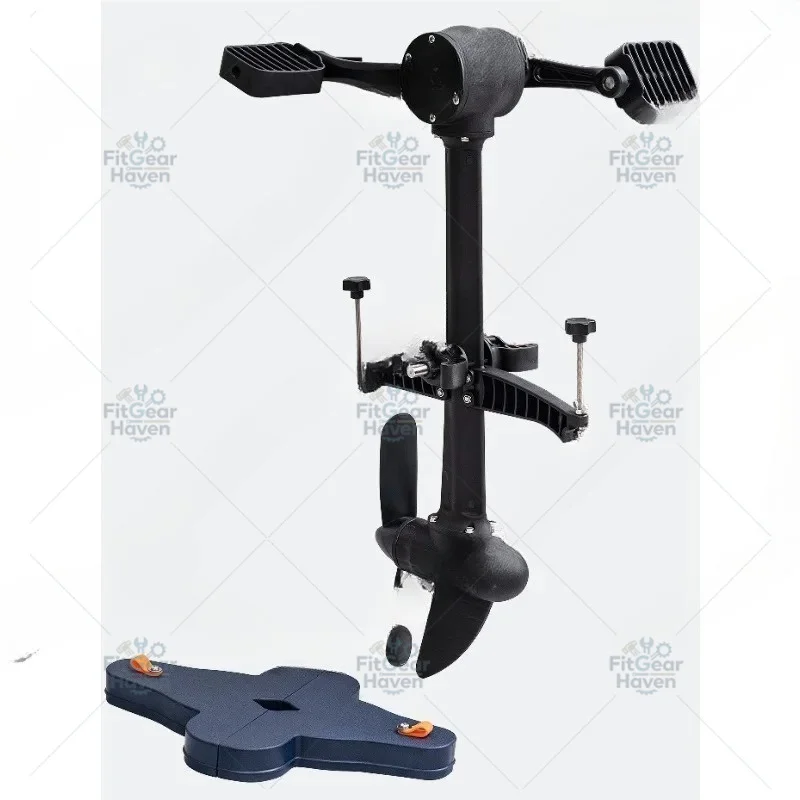 Lightweight plastic kayak pedal system - forward/reverse pedal control for changing fins