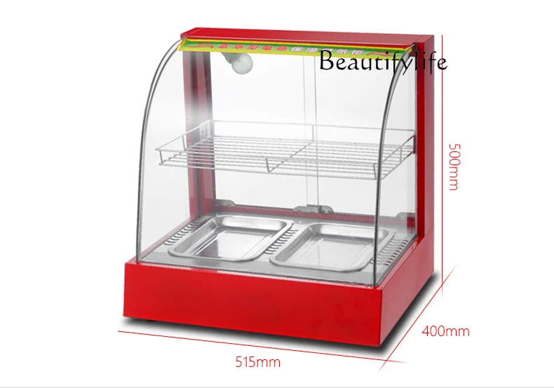 

Commercial Small Heating Insulation Cabinet Egg Tart Roast Duck Fried Chicken Display Cabinet