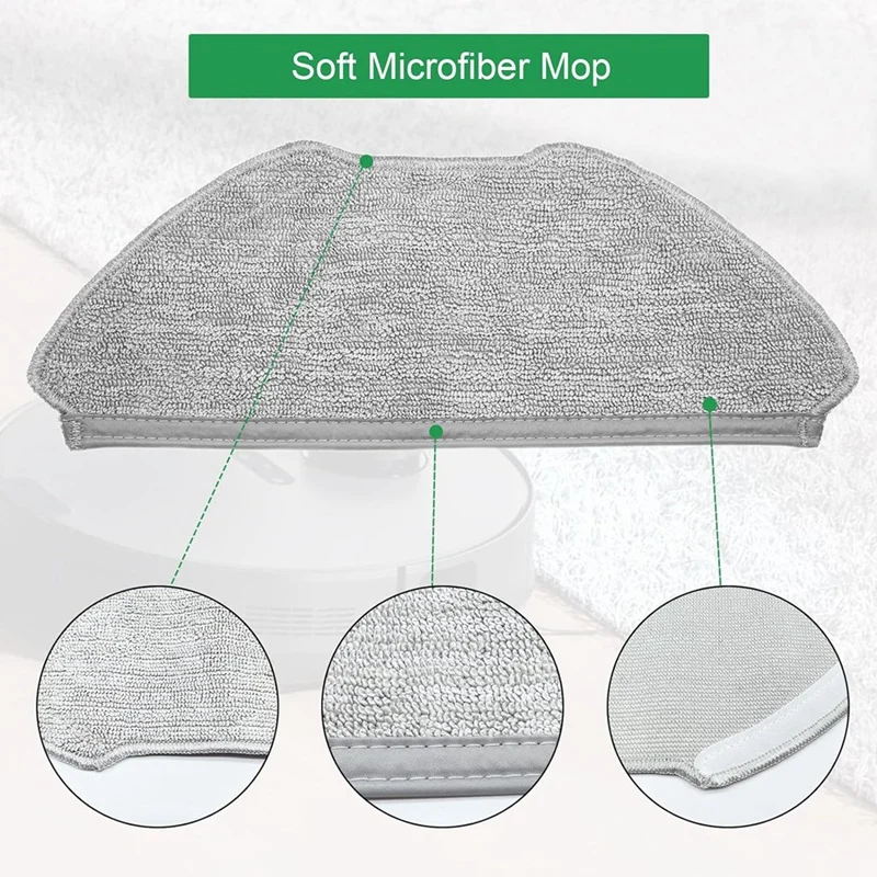 Almohadillas de tela para AIRROBO T20, piezas de repuesto para Robot aspirador, fregonas de microfibra suave lavables