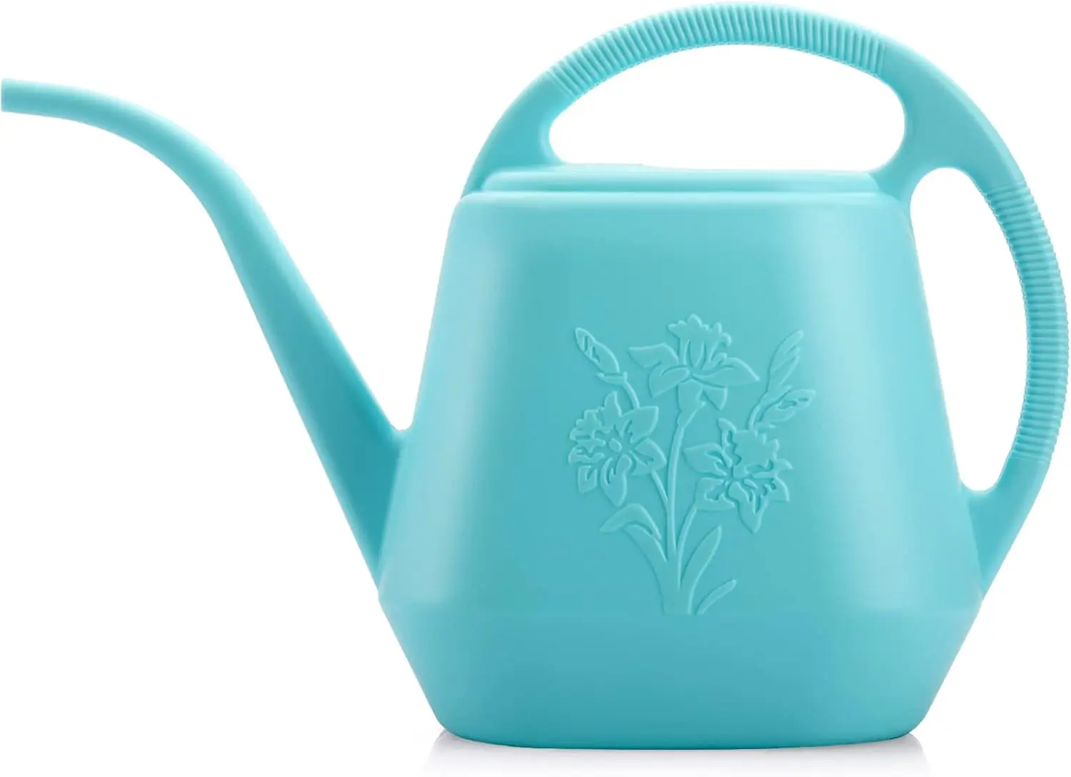 

Пластиковая лейка объемом 1 галлон с длинным носиком и удобной ручкой для комнатных и уличных растений, ярко-синяя