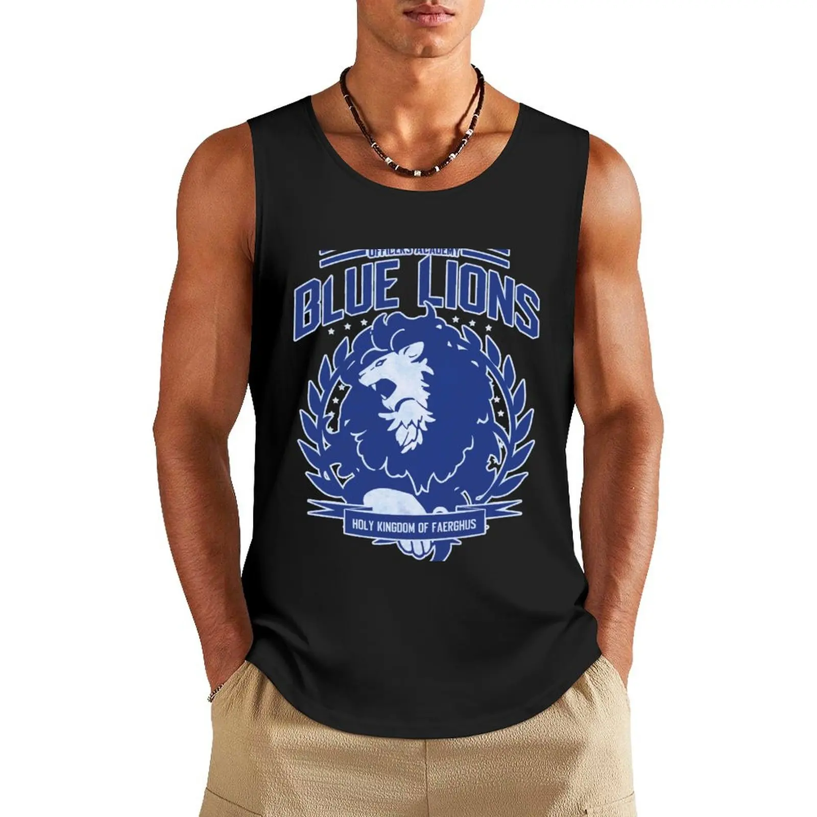 

Blue Lions Class Tank Top cotton t-shirts man Muscle fit