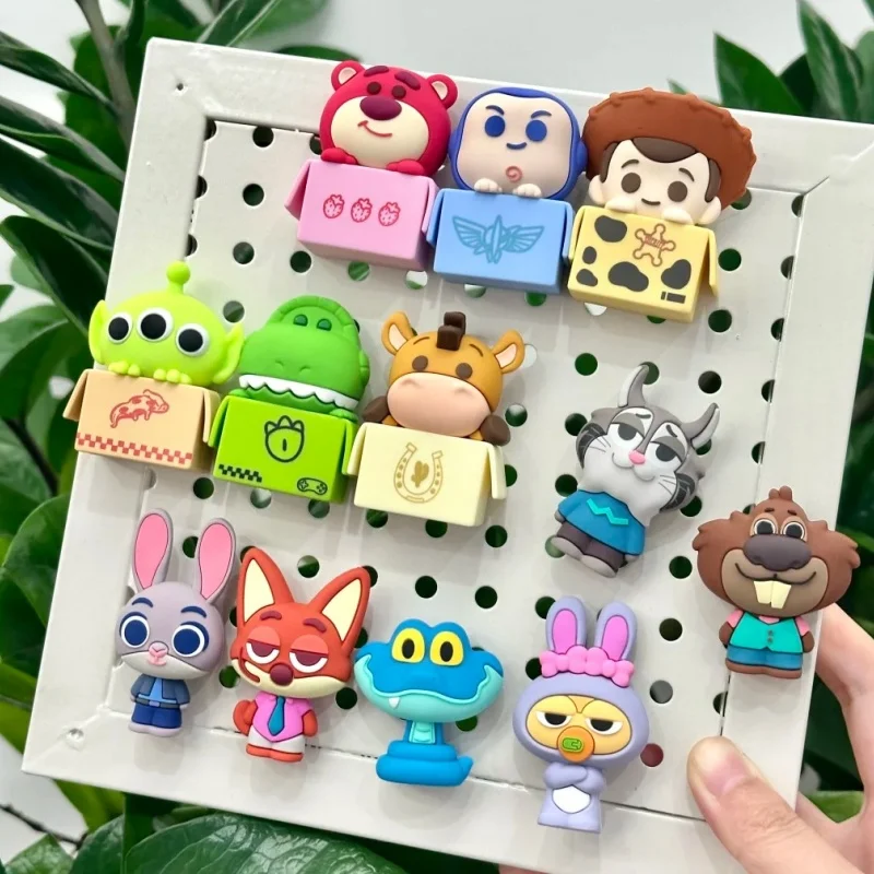 

Genuine Disney Toy Story Hide And Seek Series Blind Box Fridge Magnet Anime Woody Jessie Buzz Alien Ornament Figure Gift Toy