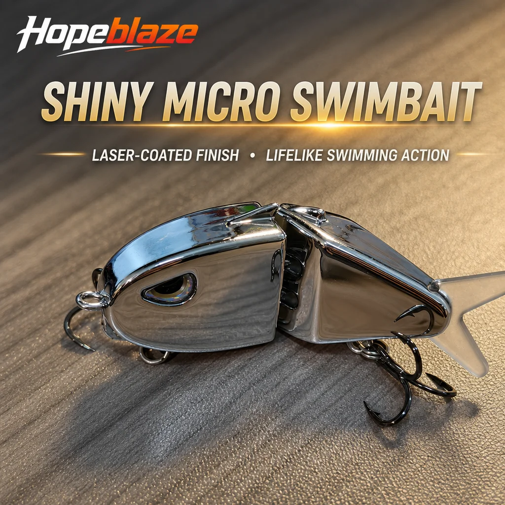Fishing Lure Popper - Hopeblaze Mini Two-Joint Hard Swimbait 3D