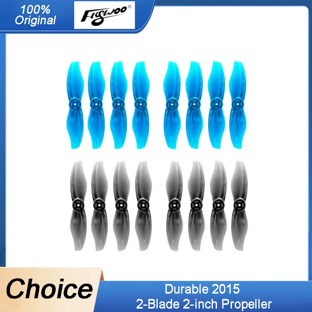 

Gemfan Durable 2015 2-лопастной 2-дюймовый пропеллер (набор из 8 шт.) — вал 1,5 мм, подходит для дронов Micro FPV