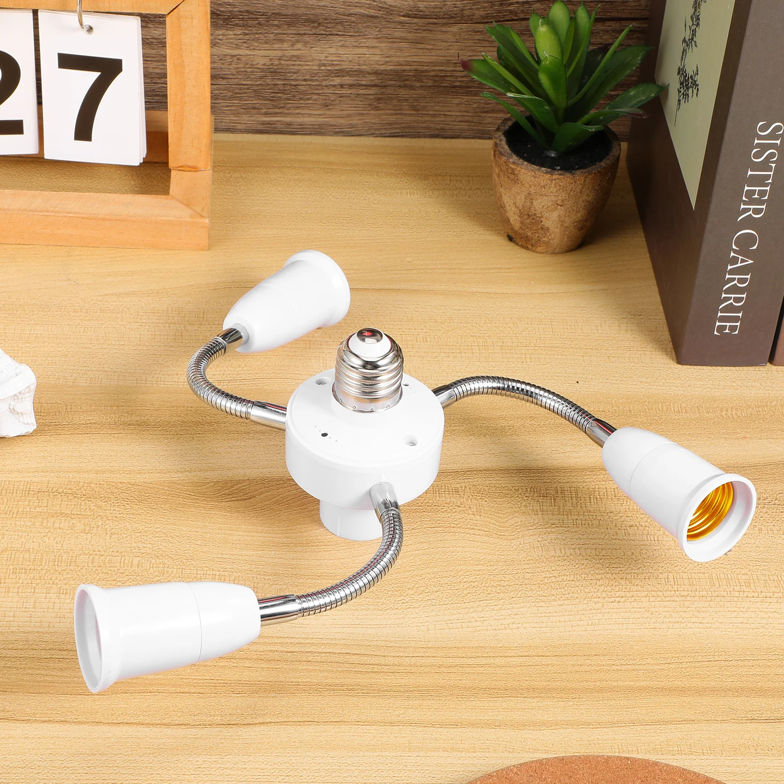 Multi-Head Hose Light Socket Adapter E27 To E27 Bulb Splitter Light Extension Socket Led Bulb Holder Extender Lighting