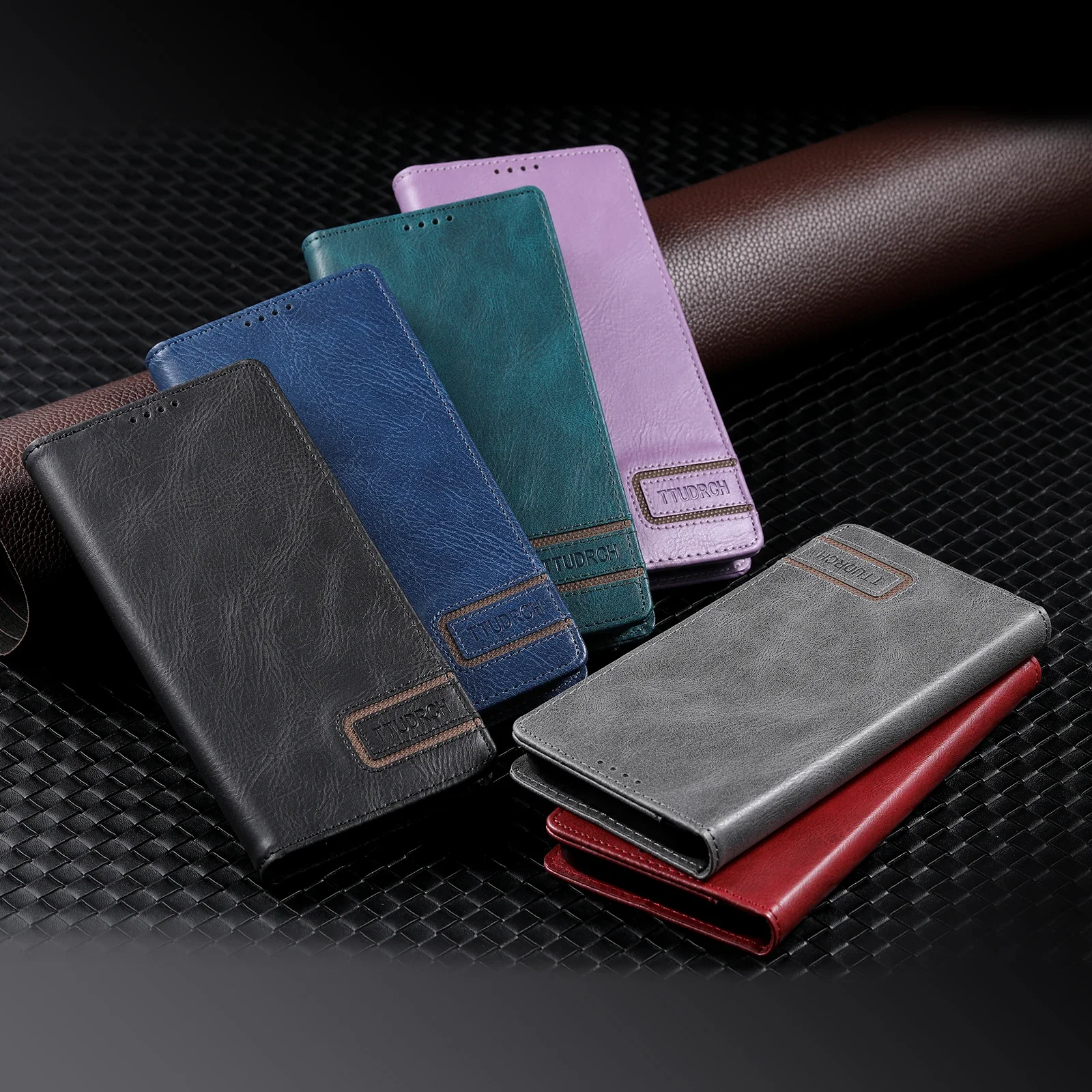 New Suction Phone Case Insert Card Holder Flip Leather Case For XIAOMI 8 9T CC9 10 Pcco X3 X4 M4 M5 10T 11T Pro LITE S X MAX