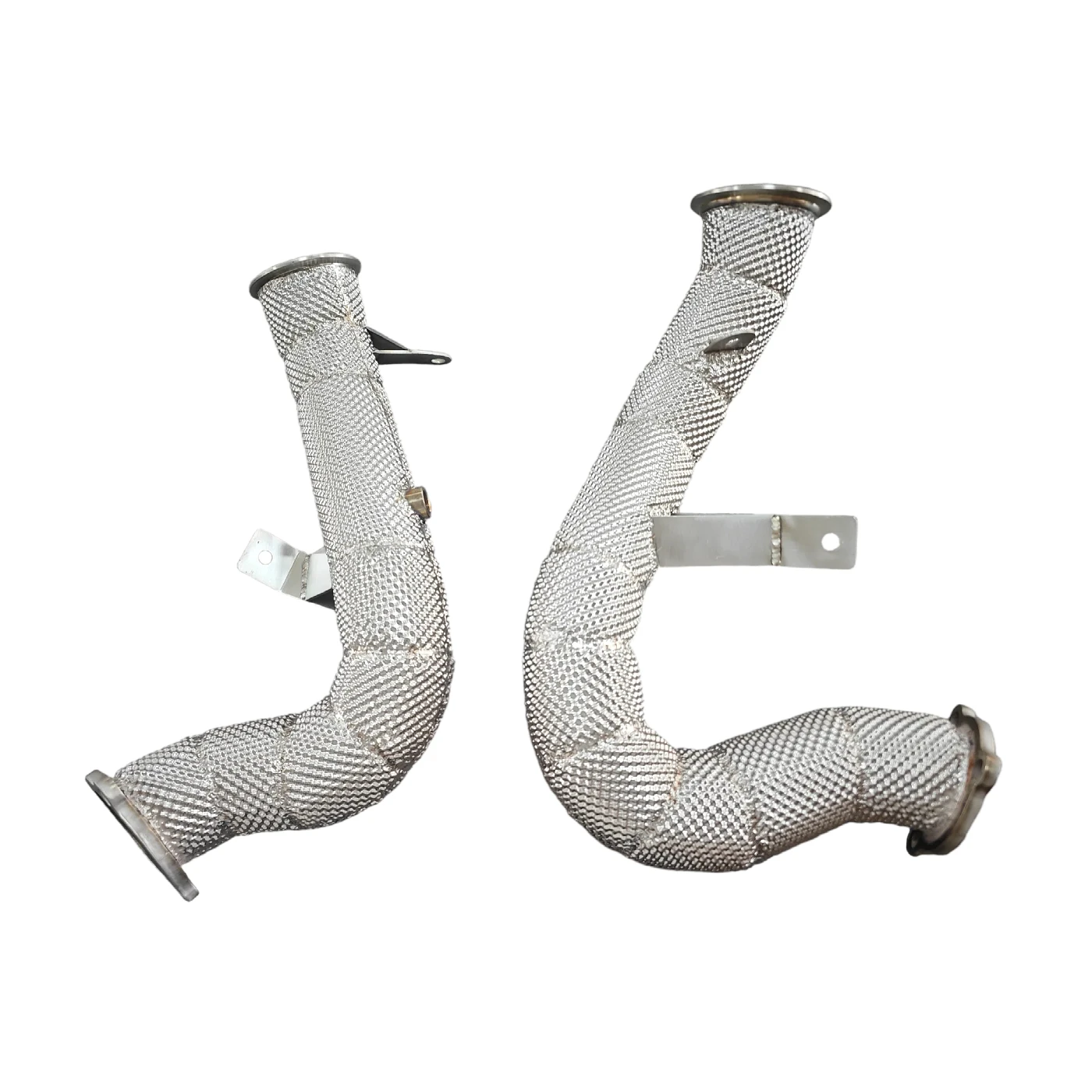 AKS Stainless Steel Heatshield Downpipe For Porsche Macan 3.0T Racing Downpipe