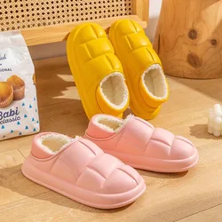 Cotton slippers for women in autumn and winter bags for home and household use cotton shoes for men wearing outside