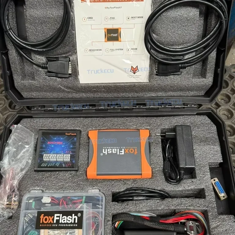 Full Master V1.4.2 FoxFlash Car Truck Motorbike Tractor Boat TCU ECU Flash Tool KT200 II Protocols ECU Tuner & Programmer Tool