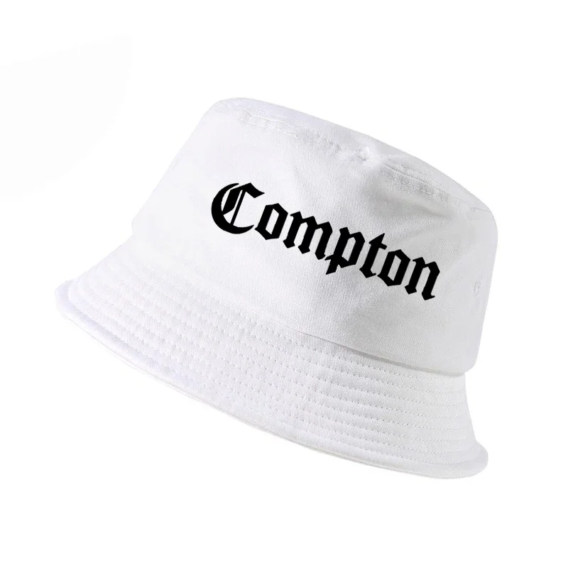 

COMPTON print bucket hat Hip Hop fisherman hat Flat fashion sport sun Hat For Unisex panama cap compton dad gorro pescador